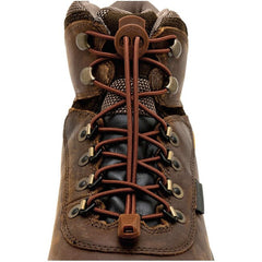 Lock Laces шнурки до трекінгових черевиків, темно-коричневі