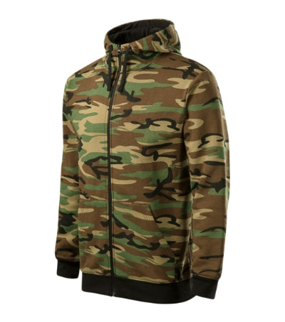 Malfini Camo Zipper світшот 300 м², камуфляж коричневий