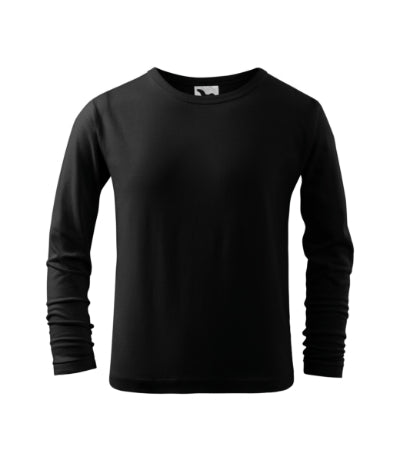 Malfini Fit-T LS футболка дитяча з довгим рукавом, чорна