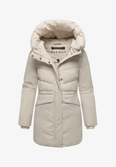 Marikoo Delilah16 зимова куртка жіноча з капюшоном, кремова