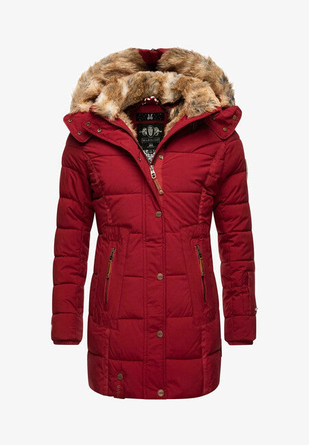 Marikoo LIEBLINGS JACKE зимова куртка жіноча з капюшоном, червона