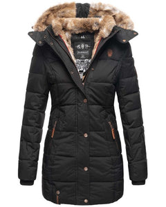 Marikoo LIEBLINGS JACKE зимова куртка жіноча з капюшоном, чорна
