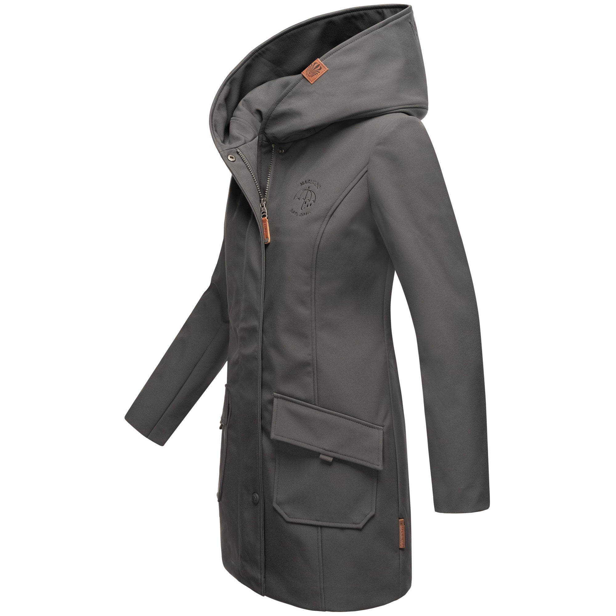 Marikoo Mayleen dámska softshell bunda, anthracite