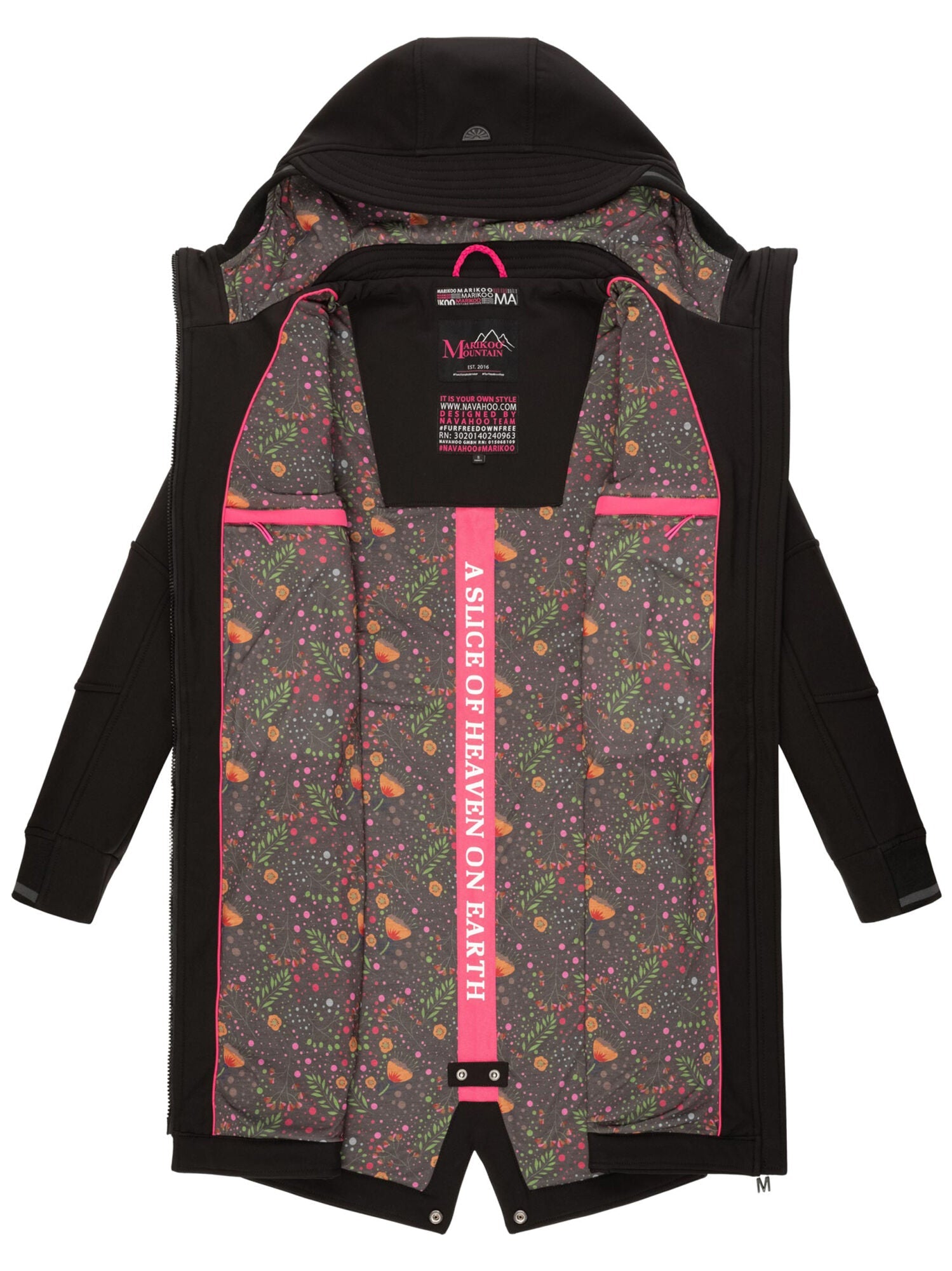 Marikoo Mount Furnica dámska softshell bunda, čierna