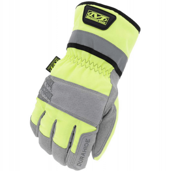 Mechanix ColdWork Gauntlet шкіряні рукавиці Hi-Viz, жовта