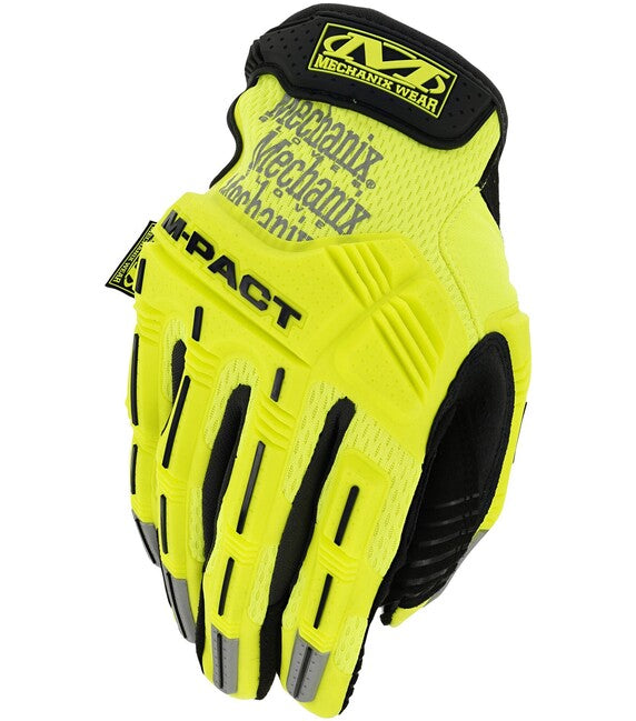 Mechanix M-Pact Hi-Viz робочі рукавиці, жовта