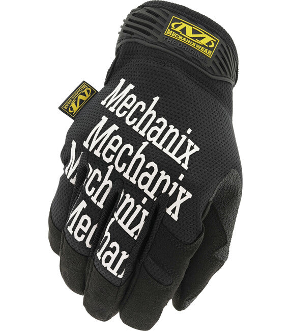 Mechanix Original тактичні рукавиці, чорні з білим написом