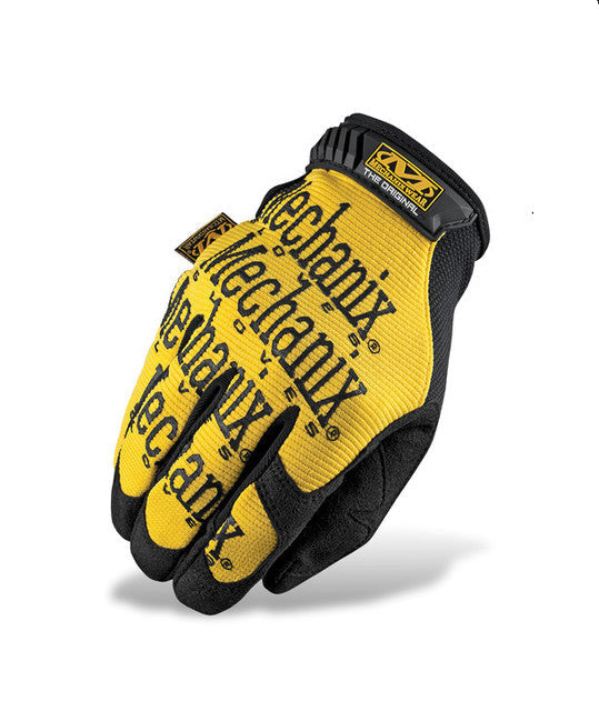 Mechanix рукавиці Original, жовті з чорним написом