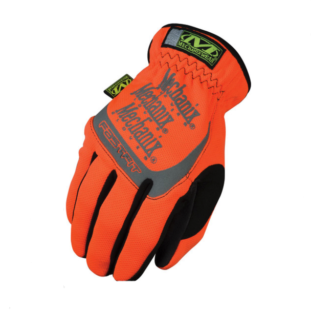 Mechanix Safety FastFit безпечні рукавиці, оранжеві рефлексні