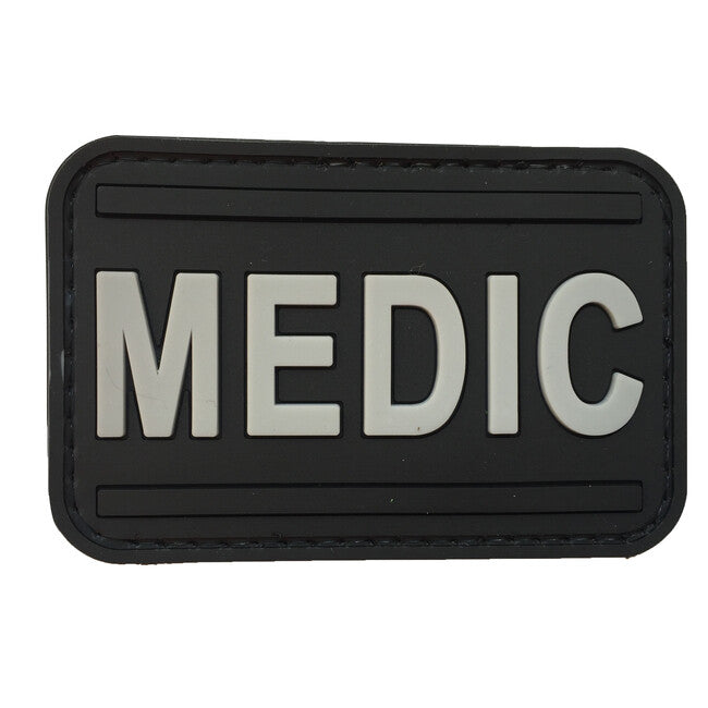 WARAGOD Medic PVC нашивка, чорна та сіра