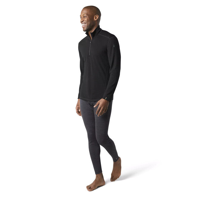 Smartwool спортивна термобілизна CLASSIC THERMAL MERINO з молнією на 1/4, розмір M, чорна