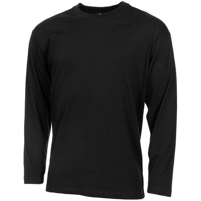 MFH футболка з довгими рукавами американська, чорна, 170 g/m²