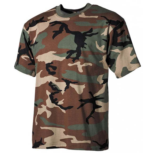 MFH футболка дитяча камуфляж woodland, 160g/m2