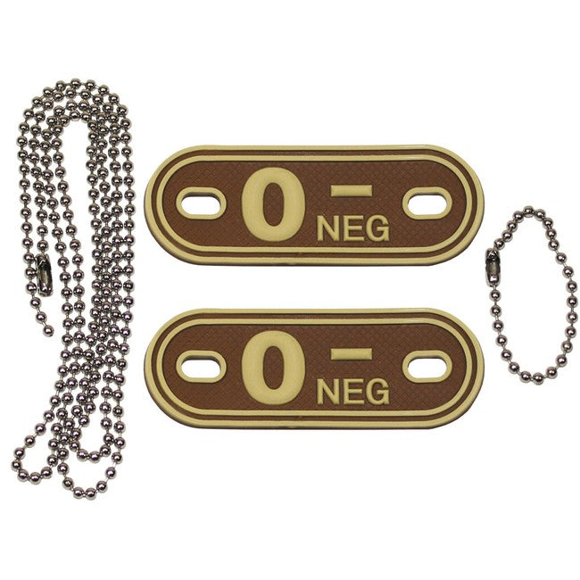 MFH Dog-Tags 3D PVC собачі бирки NEG, коричневі
