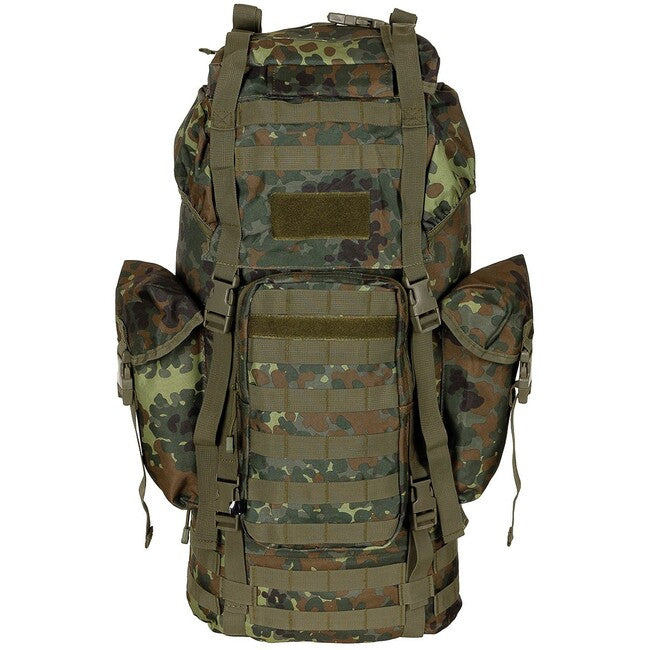 MFH MOLLE рюкзак 65L, алюмінієва штанга, BW камуфляж