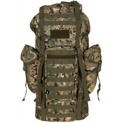 MFH MOLLE рюкзак 65л, алюмінієва палиця, op.-камуфляж