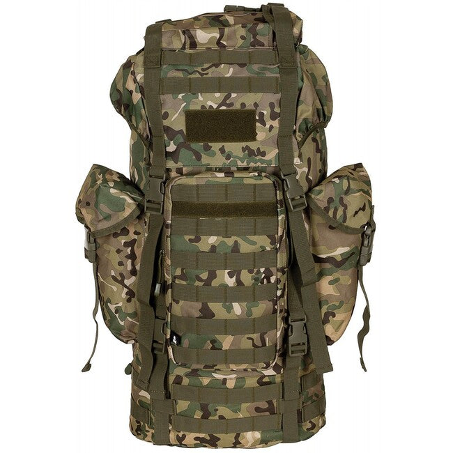 MFH MOLLE рюкзак 65л, алюмінієва палиця, op.-камуфляж
