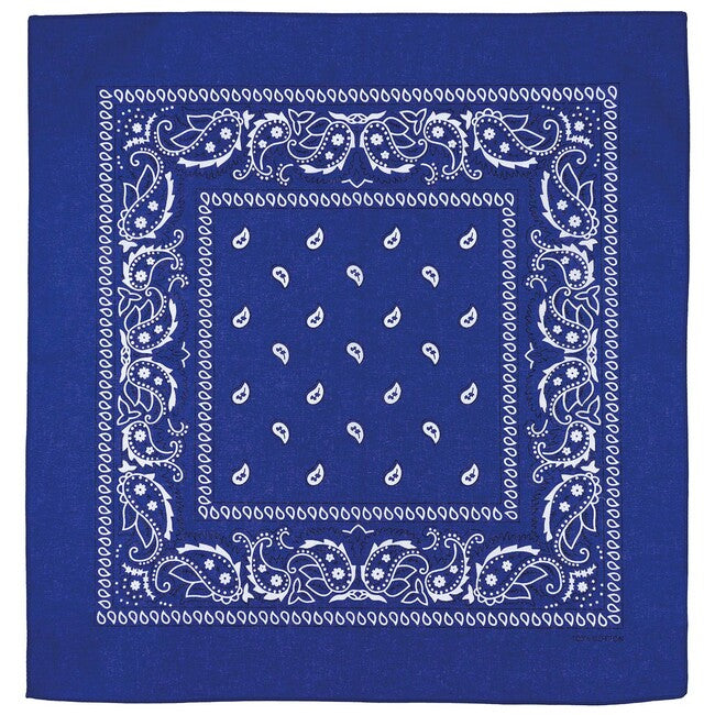 MFH шарф бавовна, königsblau-біл, приблизно 55 x 55 см