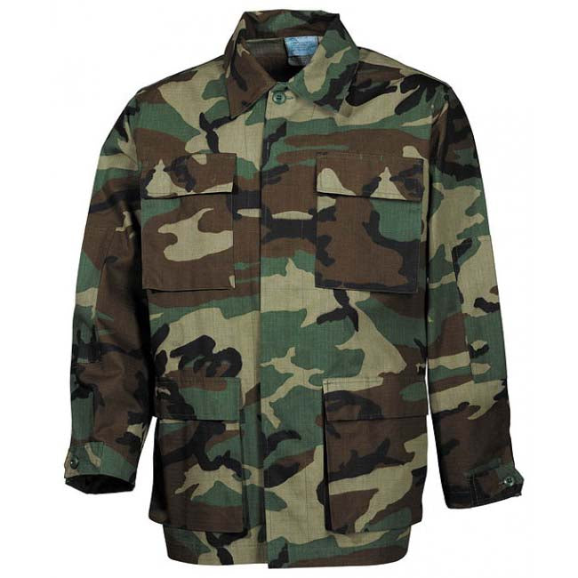 MFH BDU US сорочка Rip-Stop woodland