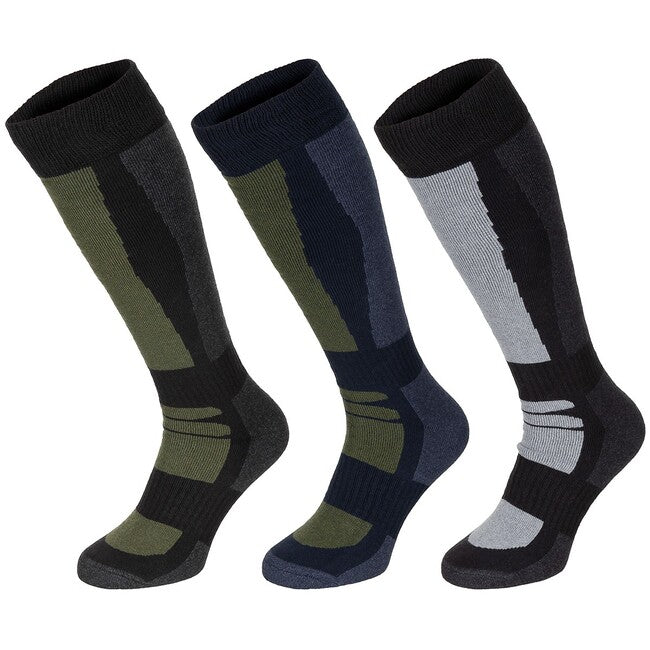 MFH "Esercito" зимові смугасті шкарпетки, довгі, 3-pack