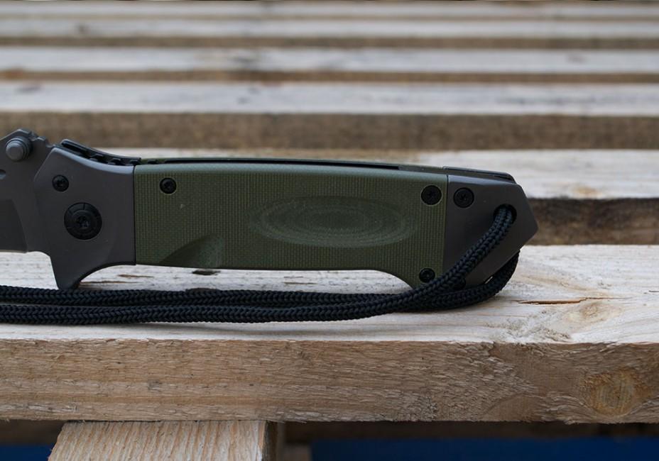 Mil-Tec DA35 складний ніж Micarta 22cm, оливковий
