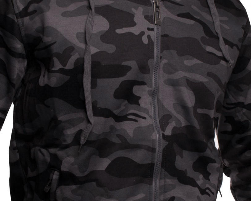 O&T High Zipper світшот з молнією, маскувальний сірий
