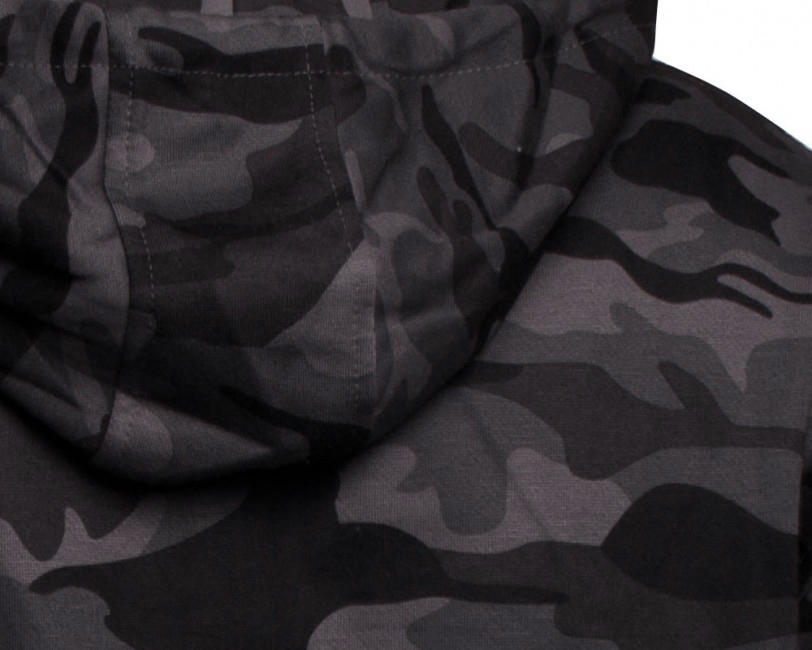 O&T High Zipper світшот з молнією, маскувальний сірий