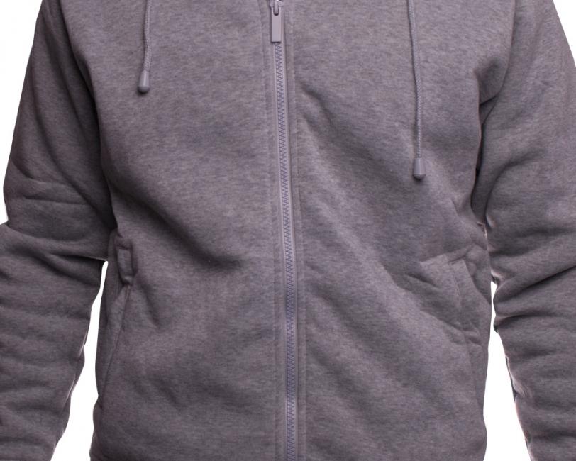 O&T Paulo High Zipper світшот, сірий