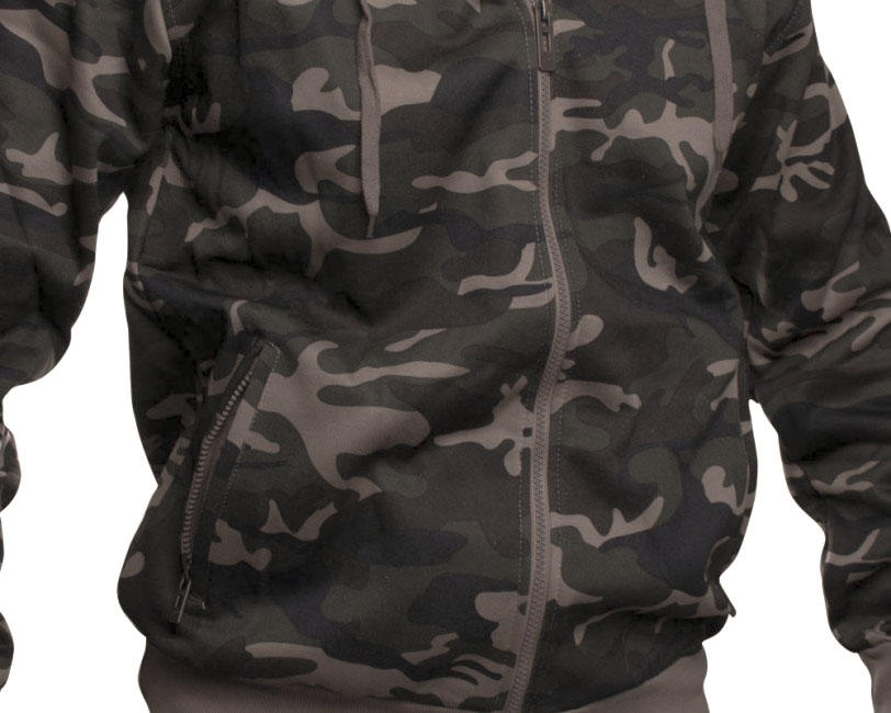 O&T AloeStar High Zipper світшот маскувальна зелена