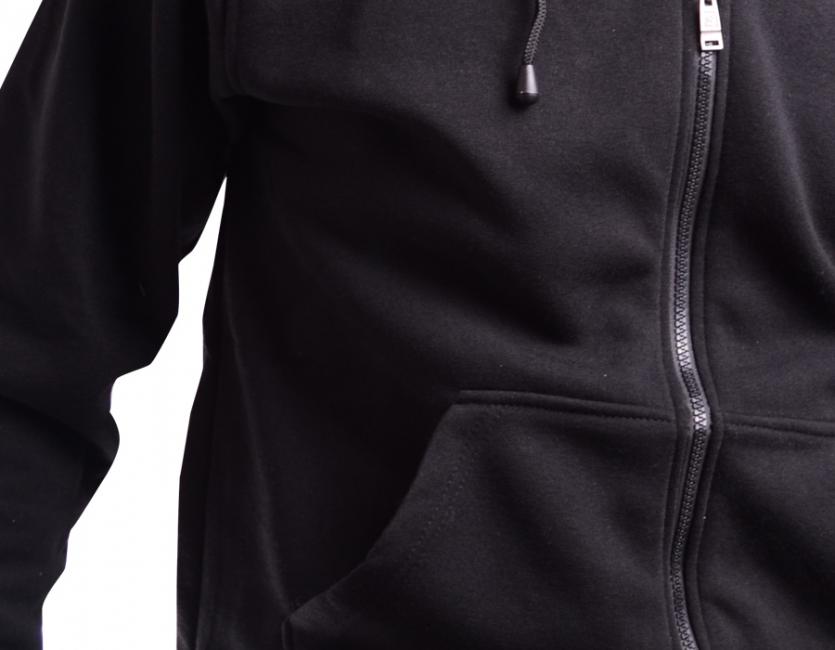 O&T Paulo High Zipper світшот з молнією, чорний