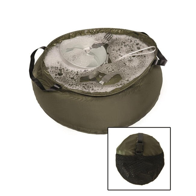 Mil-Tec складана нейлонова миска R/S 10L, оливкова