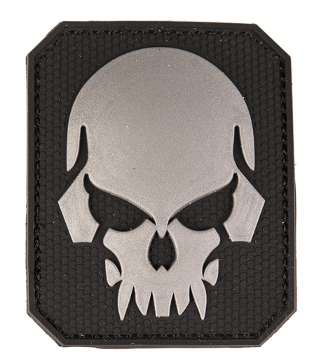 WARAGOD 3D нашивка Skull, чорна