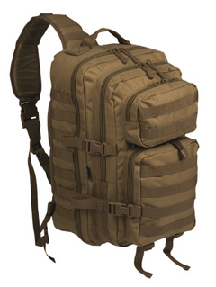 Mil-Tec Assault Large однолямковий рюкзак, койотовий коричневий, 29L