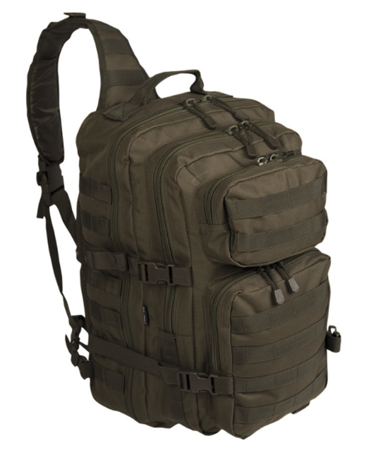 Mil-Tec Assault великий однолямковий рюкзак, оливковий 29L