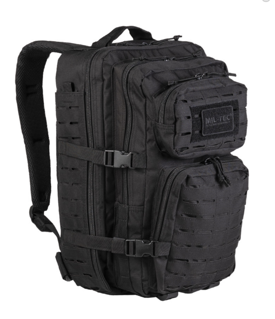 Mil-Tec US Assault Large рюкзак Laser Cut, чорний, 36L