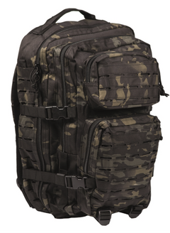 Mil-Tec US Assault Large Laser Cut рюкзак, мультикам чорний, 36L
