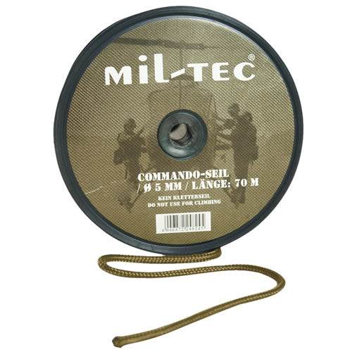 Mil-Tec мотузка COYOTE COMMANDO 5 мм, 70 м