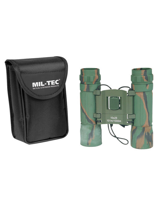 Mil-Tec біноколь складаний 10x25, вудленд