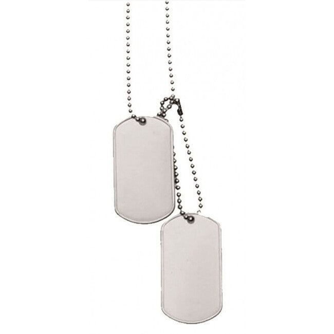 Mil-Tec Dog-Tags жетони для собак матні з нержавіючої сталі, з ланцюжком