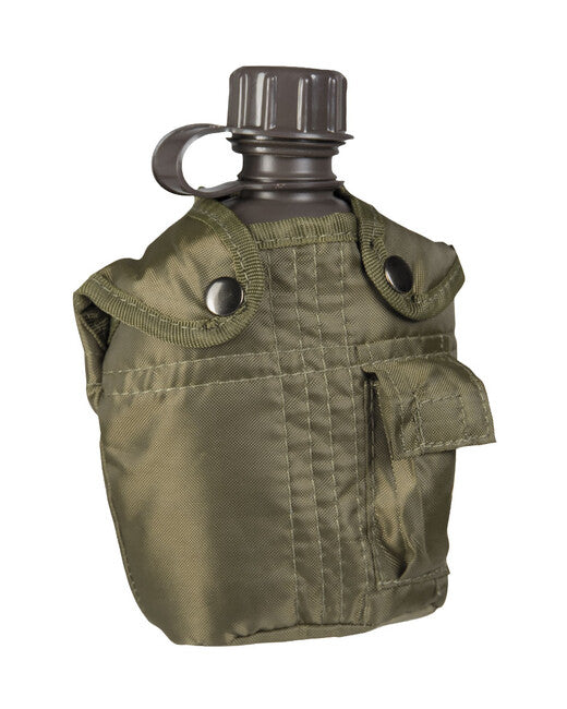 Mil-Tec US IMPORT польова фляга 1л з чохлом, оливкова