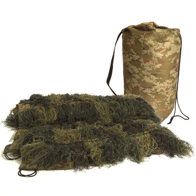 Mil-Tec маскувальна сітка Ghillie, woodland, 1,4x1 м