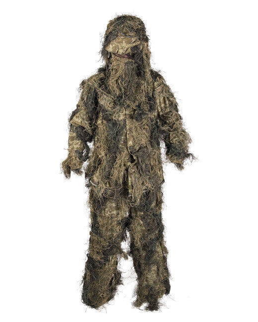 Mil-Tec Ghillie чотирьохелементний костюм з вогнетривким обробленням, вудленд