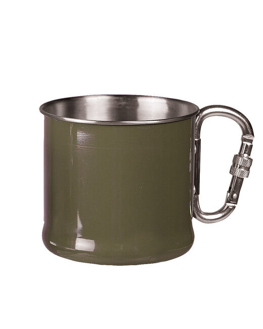 Mil-Tec нержавіючий кружка з карабіном, оливковий, 500ml