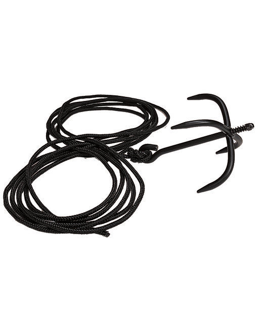 Mil-Tec ANKER метальний якір з мотузкою довжина 10м, чорний, довжина 10м