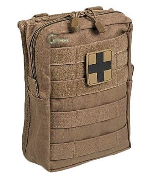 Mil-Tec аптечка Molle, темний койотовий коричневий, велика