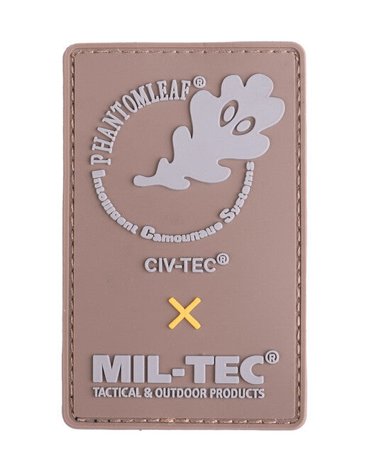 Mil-Tec нашивка 3D Phantomleaf® PVC, темно-койотовий