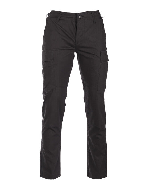 Mil-Tec US BDU SLIM FIT штани польові rip-stop, чорні