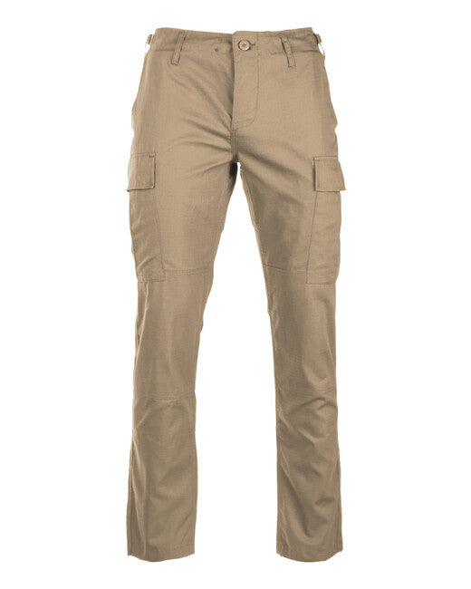 Mil-Tec US BDU SLIM FIT штани польові рип-стоп, хакі