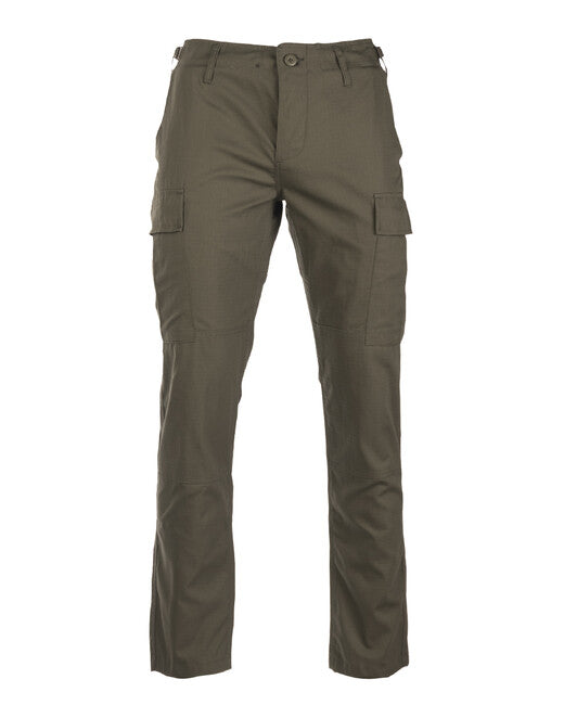 Mil-Tec US BDU SLIM FIT польові штани rip-stop, оливкові