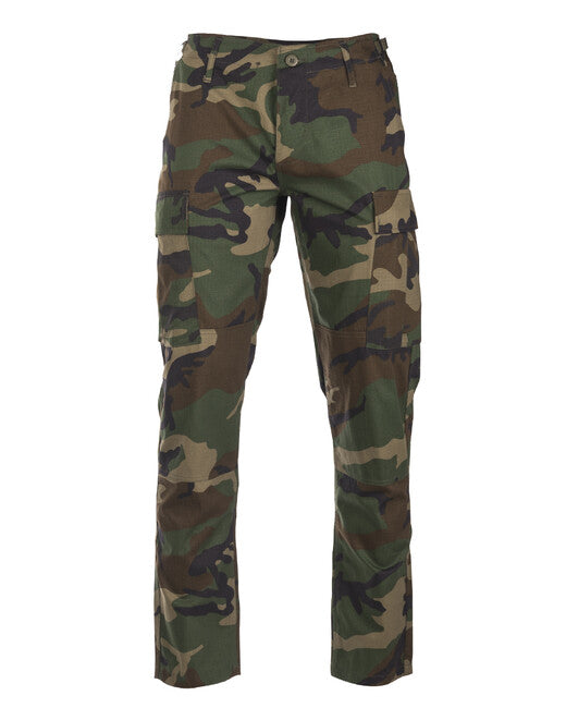 Mil-Tec US BDU SLIM FIT польові штани rip-stop, вудленд